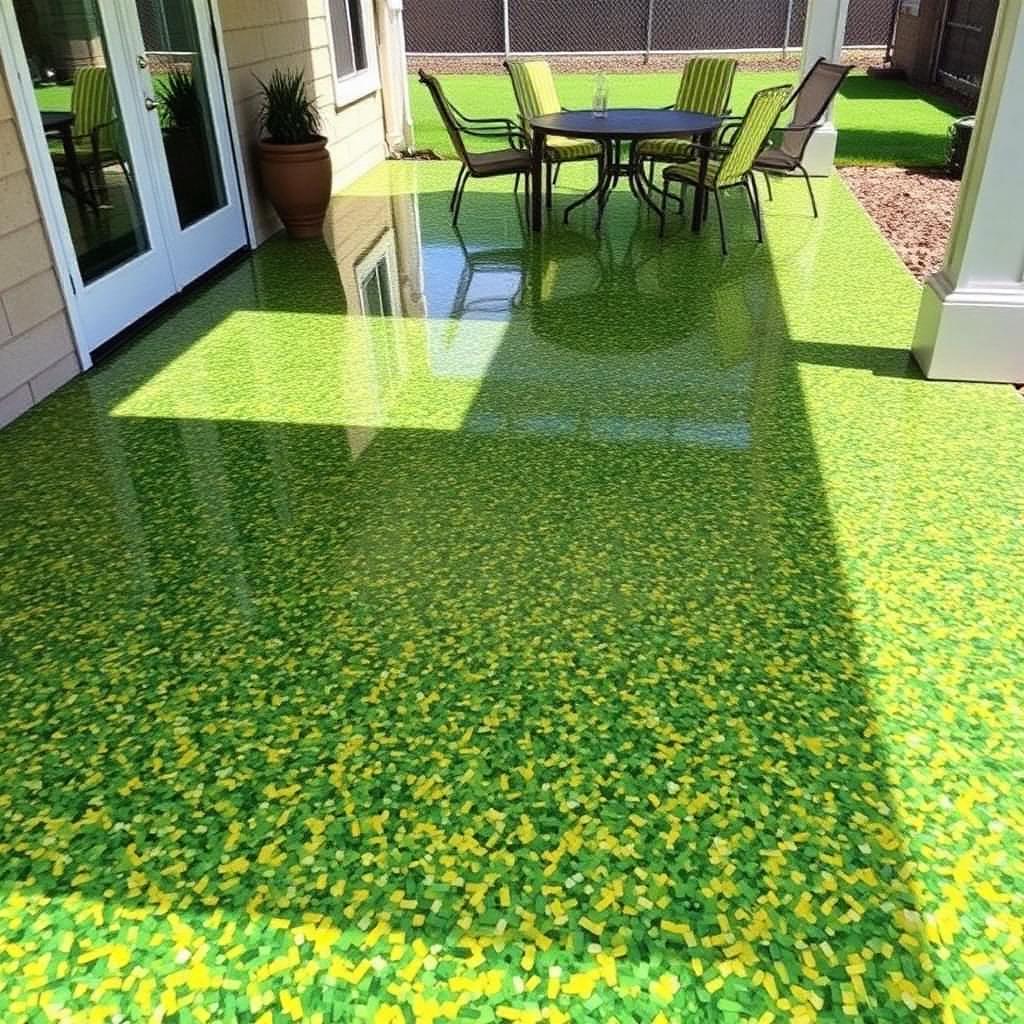 Flake verde-amarillo